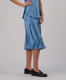 Silk Midi Pull-On Skirt by ATM Anthony Thomas Melillo at ATM Collection