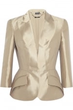 Silk Mikado Jacket by Alexander McQueen at Net A Porter