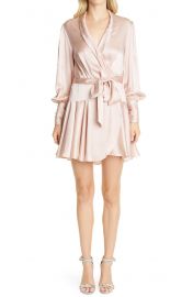 Silk Mini Wrap Dress at Nordstrom