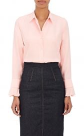 Silk Satin-Back Crepe Blouse by Barneys New York at Barneys