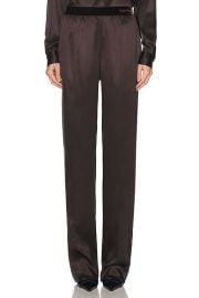 Silk Satin Straight Leg Pant at FWRD