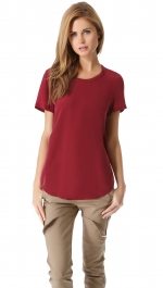 Silk Side Seam Tee by Phillip Lim at Shopbop