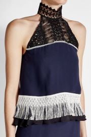 Silk Top with Fringing by Jonathan Simkhai at Stylebop