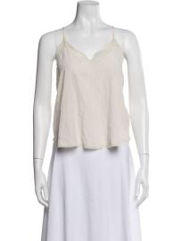 Silk V-Neck Top at The Real Real