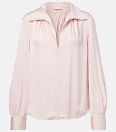 Silk-blend blouse at Mytheresa