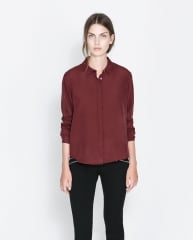 Silk blouse at Zara