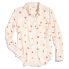 Silk boyshirt in pansy at Madewell