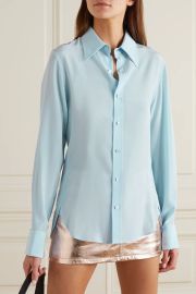 Silk-georgette shirt at Net a Porter