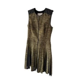 Silk mid-length dress Jason Wu Gold size 4 US in Silk - 22285666 at Vestiaire Collective