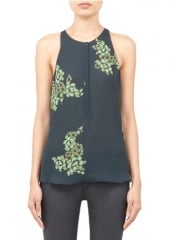 Silk printed tank by ALC at Lane Crawford