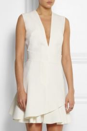 Silk wool blend mini dress by Victoria Beckham at Net A Porter