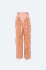 Silky Twill Relaxed Pleated Pant With Feathers in Dune Neutral LAPOINTE at Lapointe