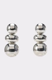 Silver Ball Stud Earrings Polished Finish AKIRA at Akira