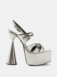 Silver Belle 150 leather platform sandals Dx27Accori FASHION US at Matches