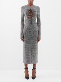 Silver The Mercury cutout crystal-embellished dress Christopher Kane FASHION US at Matches