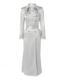 Silver Trench Coat by Fleur du Mal at Intermix