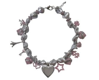 Silver universe necklace HURJABOY at HURJABOY