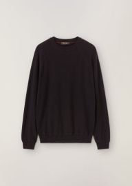 Silverstone Crewneck in Cashmere Navy Blue Loro Piana at Loro Piana