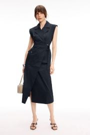 Silvia Safari Wrap Midi Dress by Toccin Rent the Runway at Rent the Runway