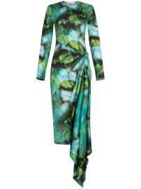 Silvia Tcherassi Ananya tie-dye Print Dress Green at Farfetch