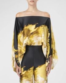 Silvia Tcherassi Bellagio Dyed Off-Shoulder Blouse Neiman Marcus at Neiman Marcus