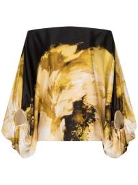 Silvia Tcherassi Bellagio Peony-print Satin Blouse - Farfetch at Farfetch