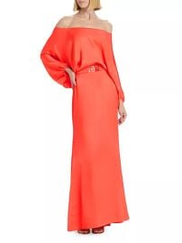 Silvia Tcherassi Lorella Belted Off The Shoulder Dress at Saks Fifth Avenue