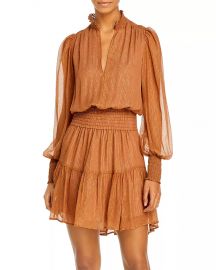 Silvie Striped Smocked Mini Dress at Bloomingdales