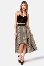 Similar aztec printed skirt at Lulus