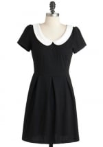 Similar black dress with white peter pan collar at Modcloth