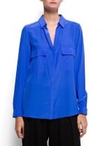 Similar blue shirt from MANGO at Mango