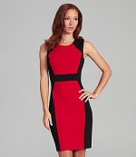 Similar colorblock dress by Calvin Klein at Dillards