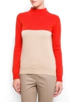 Similar colorblock sweater at Mango