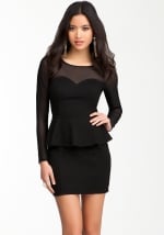 Similar dress with peplum at Bebe