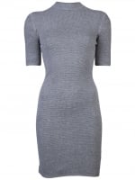 Similar grey dress with high neck at Farfetch