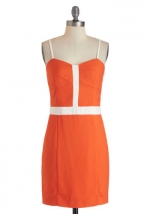 Similar orange dress at Modcloth at Modcloth