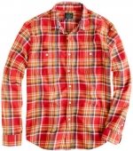 Similar plaid mens shirt from J Crew at J. Crew