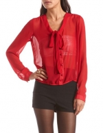 Similar red blouse at Charlotte Russe