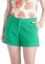 Similar shorts in green at Modcloth