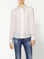 Similar white studded shirt at Piperlime