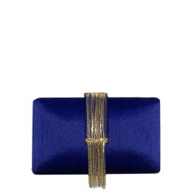 Simitri Sapphire Fringe Clutch at Simitri