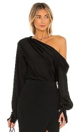 Simkhai Alice One Shoulder Top In Black at Revolve
