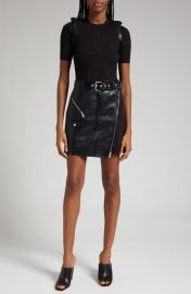 Simkhai Anisa Belted Mixed Media Sweater Dress at Nordstrom