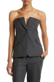 Simkhai Billie Tailored Wool Blend Bustier Top at Nordstrom