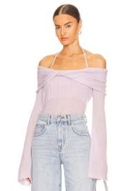 Simkhai Cambria Sweater in Wisteria at Revolve