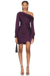 Simkhai Cameron Long Sleeve One Shoulder Minidress at Forward