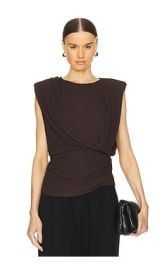 Simkhai Daton Top In Espresso at Revolve