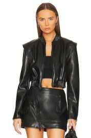 Simkhai Doreen Luxe Faux Leather Jacket at Revolve