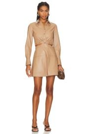 Simkhai Elias Mini Shirt Dress In Thorn at Revolve