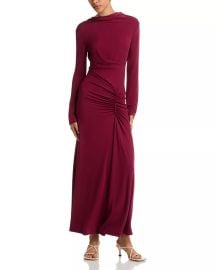 Simkhai Ferrera Long Sleeve Dress in Cranberry at Bloomingdales